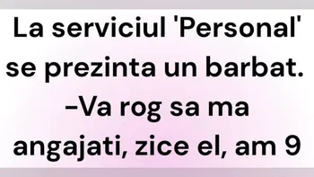 BANCUL ZILEI | ”Vă rog să mă angajați! Am 9 copii”