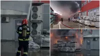 Incendiu major la o fabrică din Craiova! Mesaj RO-Alert pentru locuitori, pompierii luptă de ore bune cu flăcările uriașe