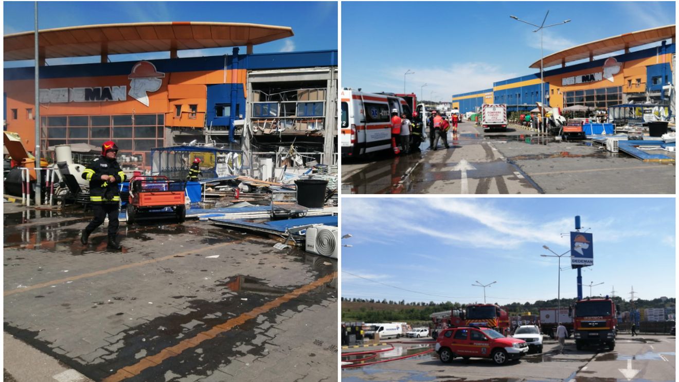 Explozie puternică la Dedeman Botoșani! Planul Roșu de intervenție a fost activat, 13 persoane au fost rănite grav