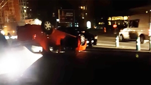 Accident grav la Timişoara! Un bărbat s-a răsturnat cu maşina, lovindu-se apoi de 4 autoturisme!