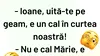 BANCUL ZILEI | „Ioane, e un cal în curtea noastră”