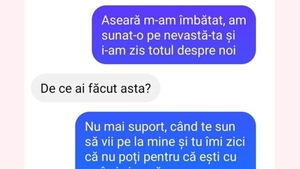 BANCUL ZILEI | "Aseară m-am îmbătat, am sunat-o pe nevastă-ta și i-am zis totul despre noi"