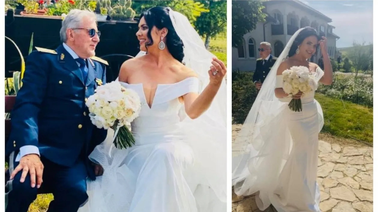 FOTO. Imagini de poveste de la nunta lui Ilie Năstase cu Ioana Simion. Fostul tenismen se află la a 5-a căsătorie