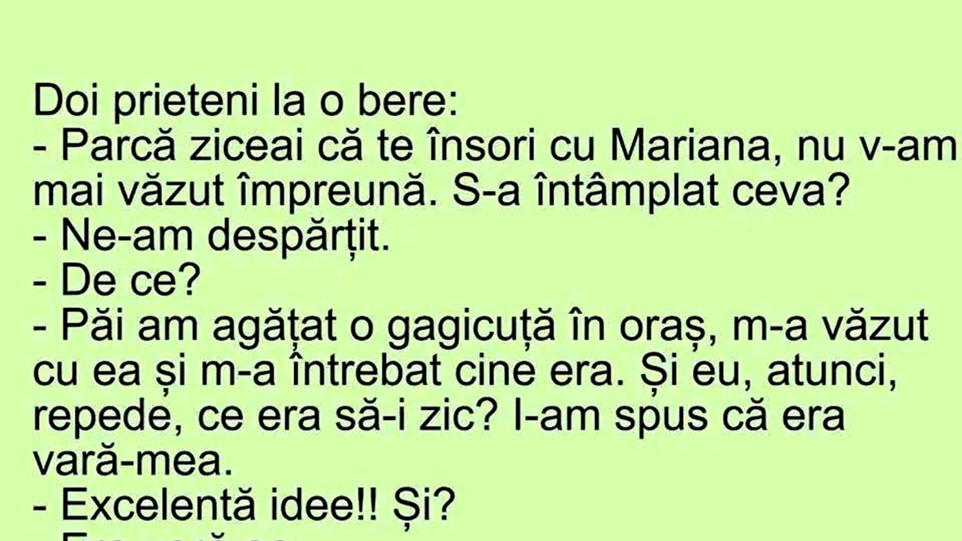 Bancul sfârșitului de săptămână | Cine este Mariana, de fapt