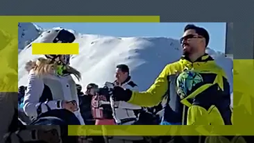 Jador s-a întâlnit cu idolul său din copilărie, pe pârtie. Artistul e “topit” după o blondă celebră!