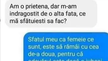 BANC | Am prietenă, dar m-am îndrăgostit de altă fată