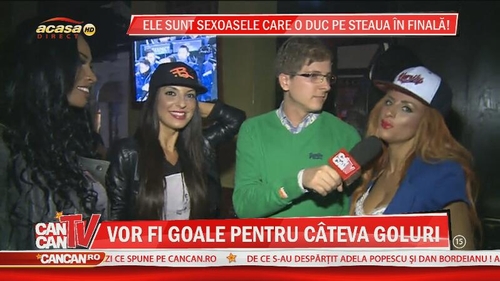 Cele mai mari suporteriţe ale Stelei! Tonciu, Laurette şi Buruiană ţipă pentru Steaua! Uite-le cum îi susţin pe băieţi!