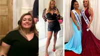 Transformarea uluitoare a unei blonde voluptuoase! A fost părăsită de iubit pentru că era grasă, avea 108 kg, iar acum a ajuns Miss Marea Britanie