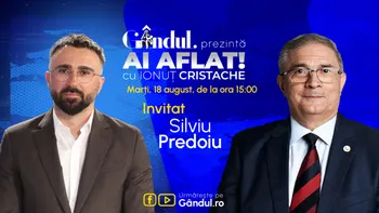 „Ai Aflat! cu Ionuț Cristache” începe marți, 18 august, de la ora 15.00, live pe Gândul. Invitat: Silviu Predoiu