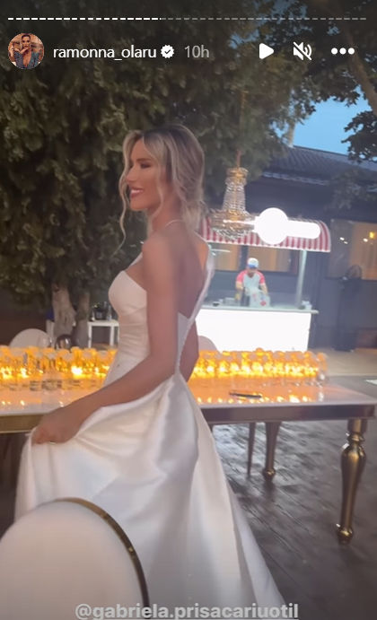 Dani Oțil și Gabriela Prisăcariu, la nunta lor / Foto: Instagram