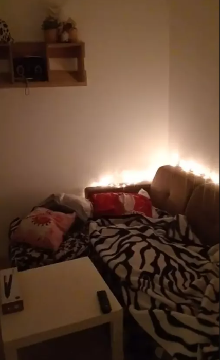 Imagine din garsoniera lui David Pușcaș/ Sursa foto: TikTok