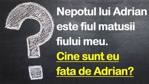 Test de logică  | Nepotul lui Adrian e fiul mătușii fiului meu. Cine sunt eu față de Adrian?