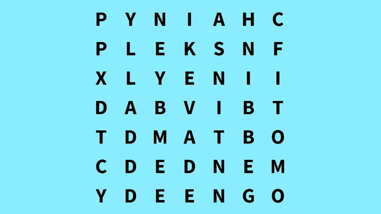 Test de inteligență | Identificați cuvântul MAX în maximum 6 secunde!