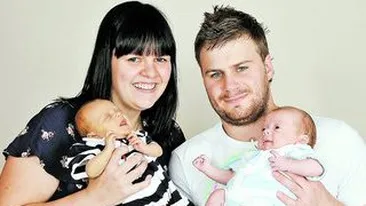 Gemeni nascuti la doua zile distanta