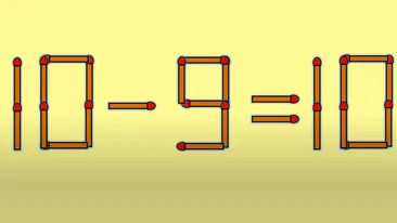 Test IQ cu chibrituri | Pentru a corecta 10-9=10, e nevoie să muți un singur băț. Ai reușit?