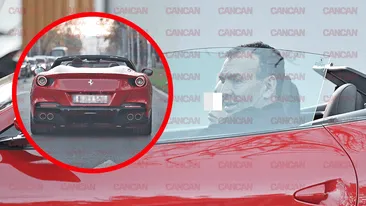 Life hack: Cum să treci neobservat!  Mogulul calapoadelor curăță pistoanele de la Ferrari Portofino în față la Casa di David