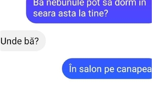 BANC | „Pot să dorm în seara asta la tine?”
