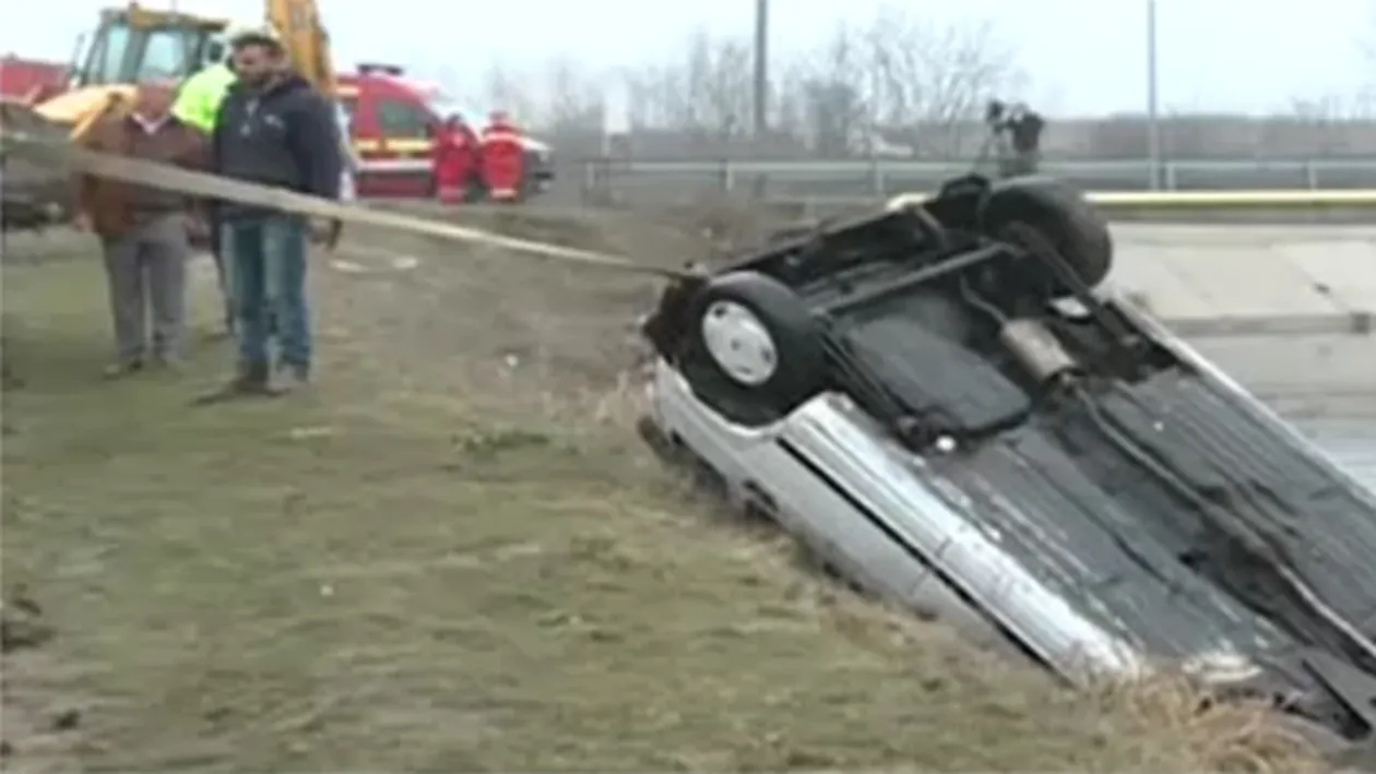 Autoritatile sunt in alerta! O masina suspecta a fost gasita intr-un lac din Pipera