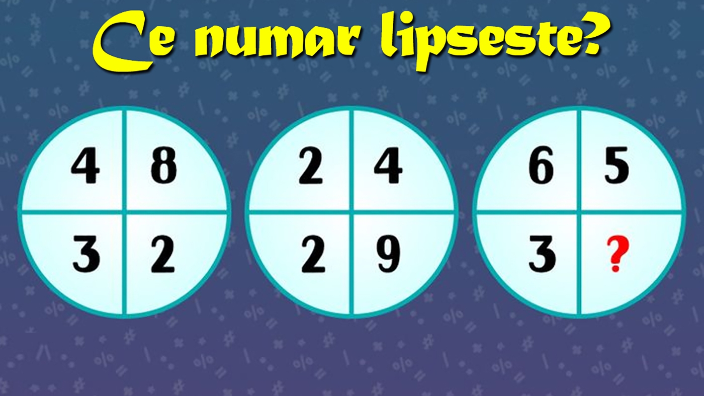 Test de inteligență pentru matematicieni | Ce număr lipsește?