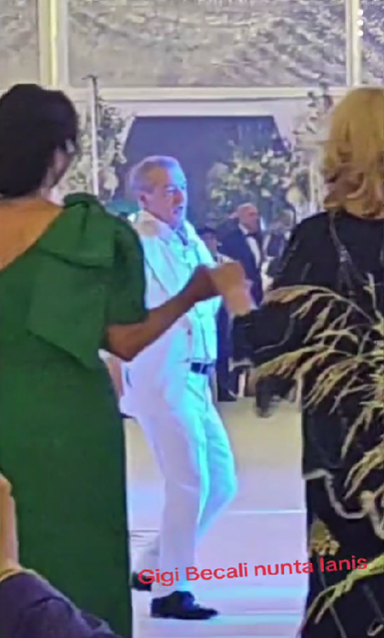 Gigi Becali a făcut show la nunta lui Ianis Hagi/ Sursa foto: TikTok