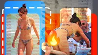 Incendiu pe plajă! Monica Orlanda s-a aplecat și...E cea mai HOT mămică de pe litoral!