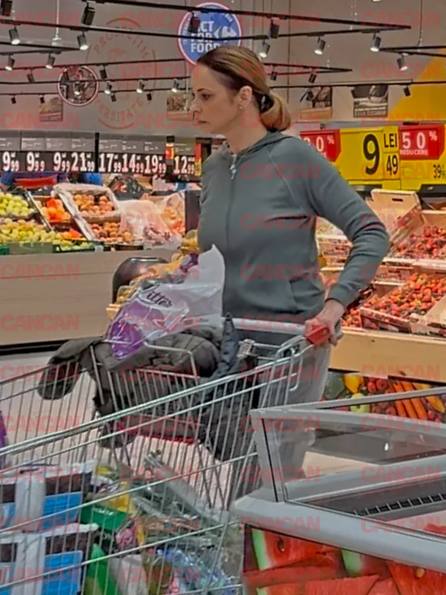 Andreea Marin a mers să facă câteva cumpărături într-un supermarket