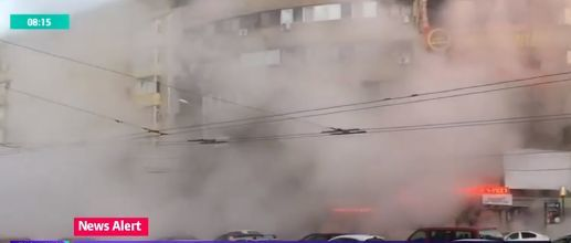 Circulaţie restricţionată spre Gara de Nord! Toată zona a fost acoperită de un abur dens