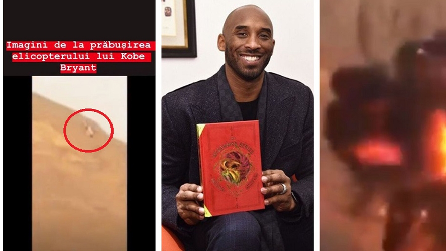 Dumnezeule, n-au avut nicio șansă! Filmarea cu momentul prăbușirii elicopterului în care se afla Kobe Bryant