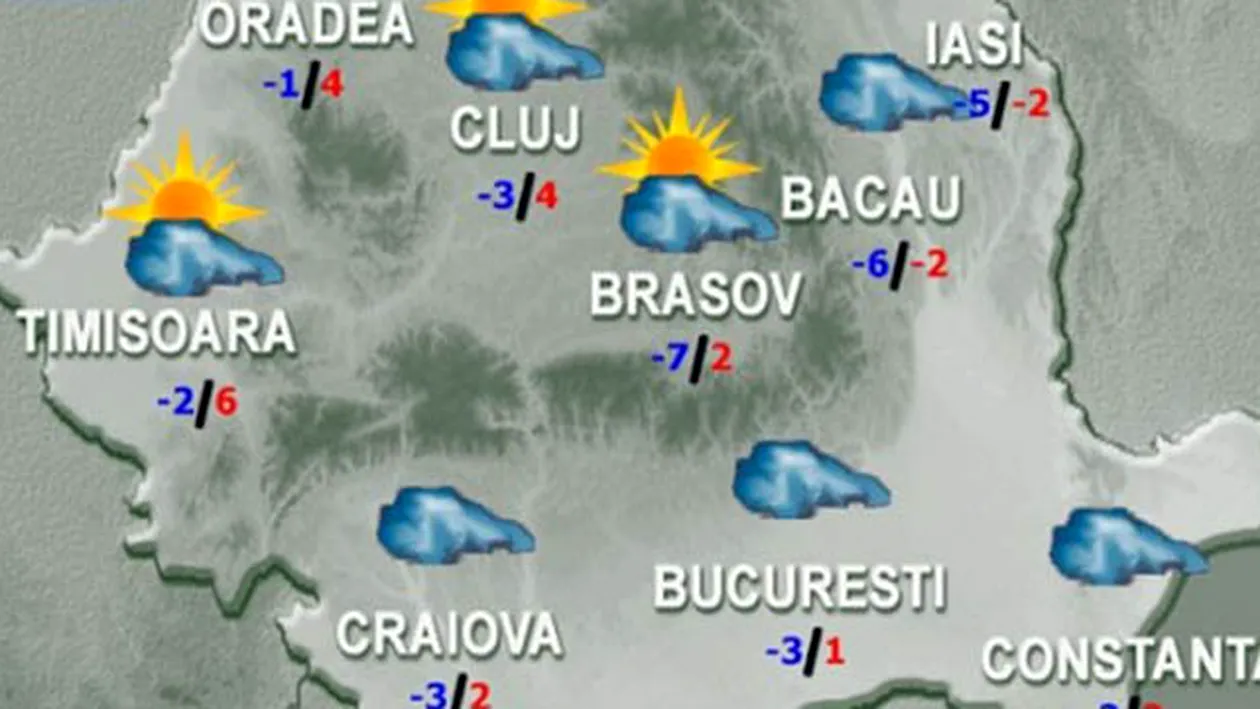 Prognoza meteo pentru duminica. Se incalzeste mai mult si...