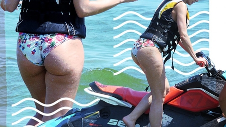 Sexy-concurenta de la Fermă, ”bântuită” la plajă de celulită! Imagini necenzurate cu fosta MISS România în costum de baie