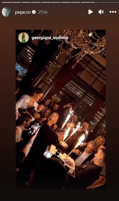 Petrecerea de botez a fiului lui Pepe. Sursă: instastory