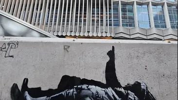 Misteriosul Banksy revine! O nouă operă de artă a apărut din senin pe zidurile Londrei!
