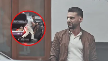 Dorian Popa, bandajat la nas, pe “pilot automat”! A lăsat Huracan-ul în garaj și a făcut “hâtz” cu Rolls-ul prin oraș