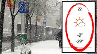 Orașul din România în care sunt anunțate temperaturi de -29 de grade, în weekend, potrivit meteorologilor Accuweather