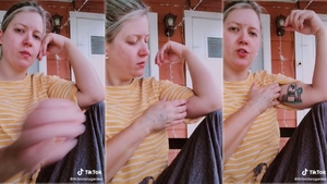 O mămică și-a tatuat un desen pe care a crezut că l-a făcut fiul ei. Ulterior, a aflat că, de fapt, nu el l-a realizat | VIDEO