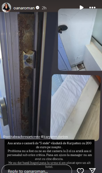 Oana Roman, calvar în vacanța din Grecia! Condiții precare și ce făceau românii pe holurile hotelului când o vedeau