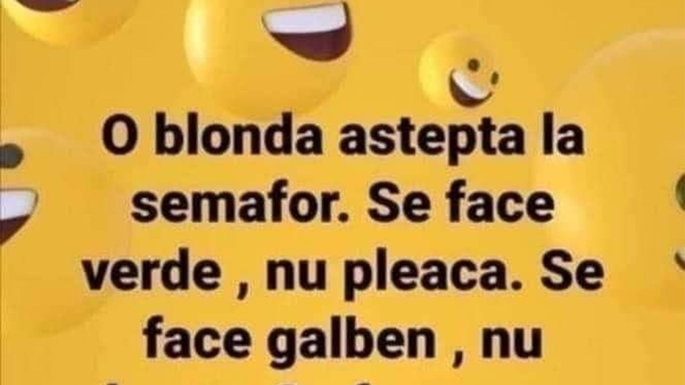 BANCUL ZILEI | O blondă așteaptă la semafor