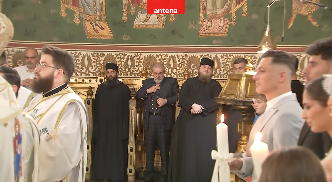 Gigi Becali, la nunta lui Florinel Coman/ Sursa foto: Antena Sport