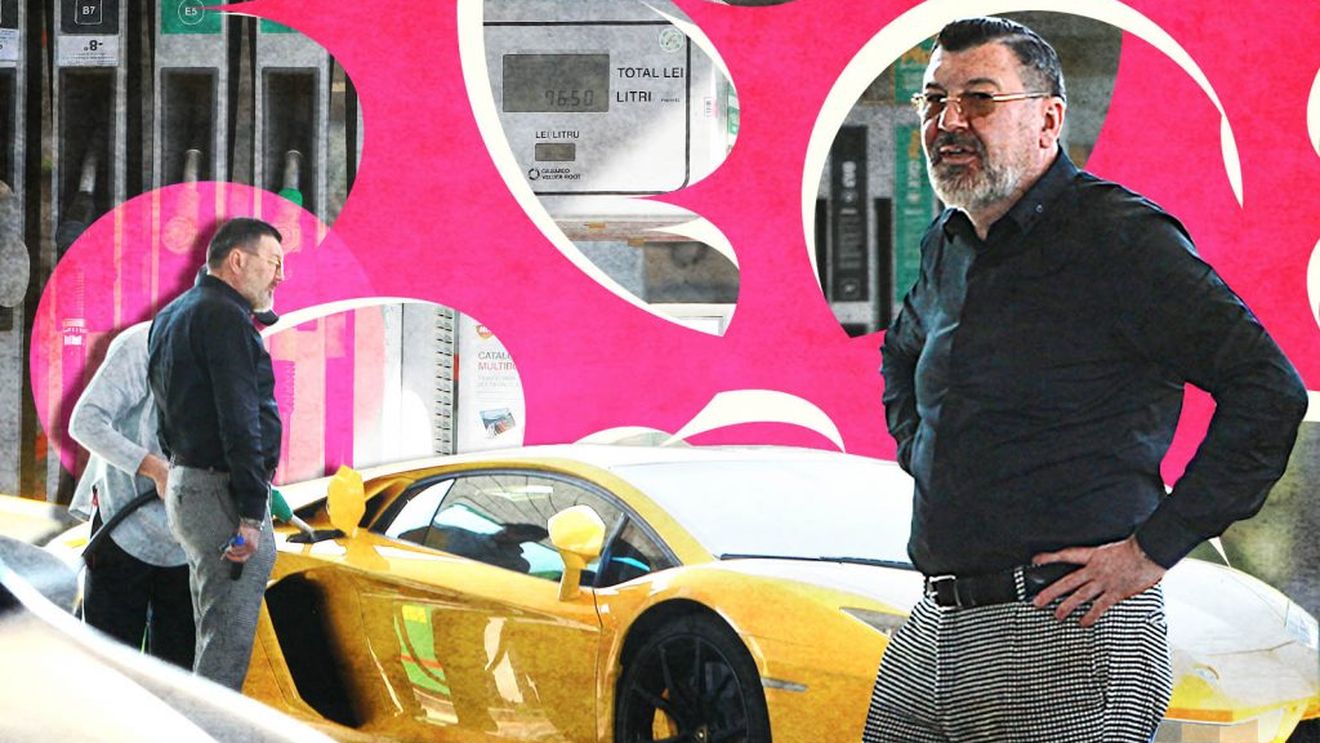 Milionarul român cu mașini de 2 mil. € și-a tras Aventadorul la pompă! Cât l-a costat ”plinul” pentru Lamborghini-ul de 400.000 €