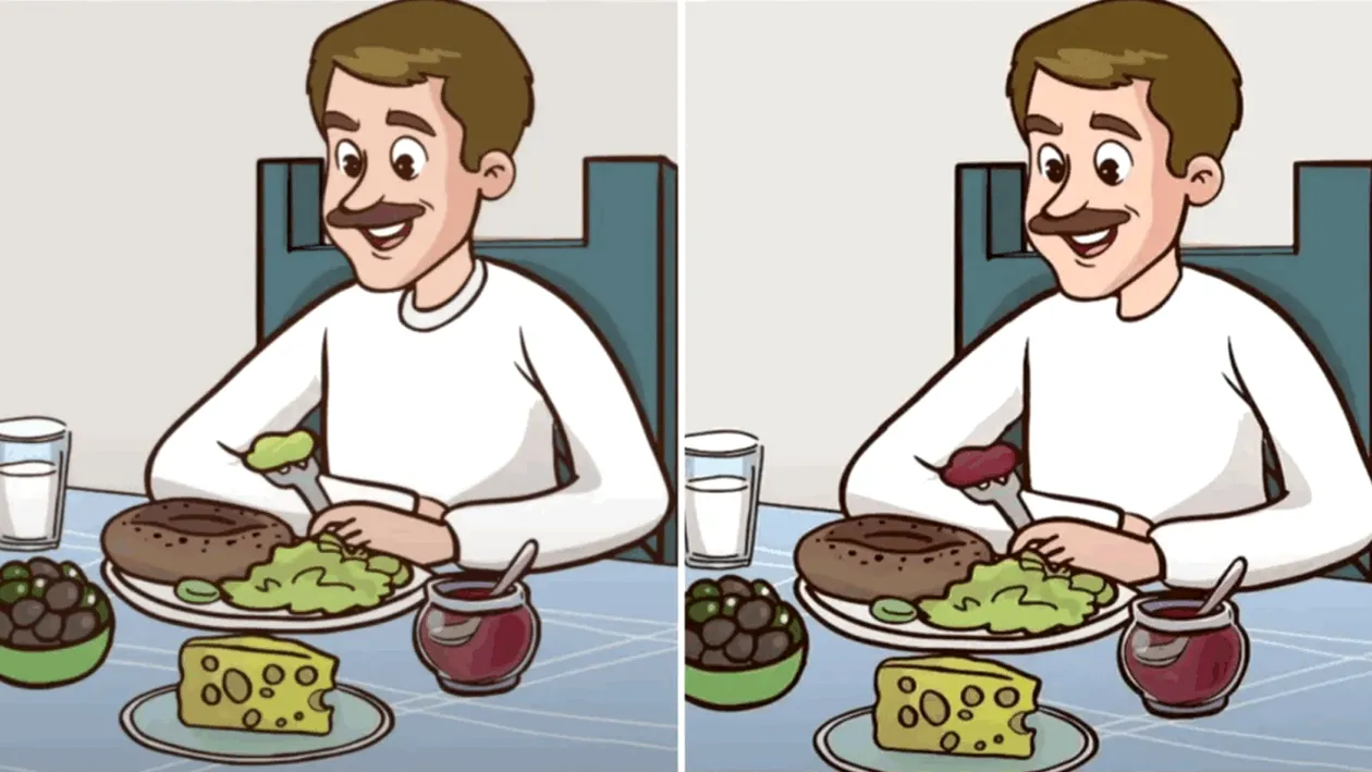 Test IQ pentru genii | Descoperă cele 3 diferențe în doar 8 secunde