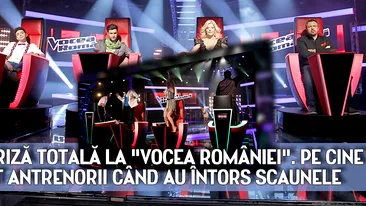 Surpriza totala la Vocea Romaniei. Pe cine au vazut antrenorii cand au intors scaunele