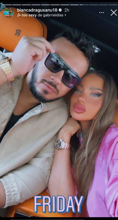 Gabi și-a înclinat capul spre Bianca să se vadă RR-ul Sursa: Instagram.com/bianca.dragusanu18