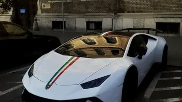 Lamborghini de 200.000 de euro, parcat pe loc destinat persoanelor cu dizabilități. Poliția Locală Cluj-Napoca a ridicat “bijuteria”