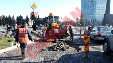 A inceput repararea gropilor din Capitala