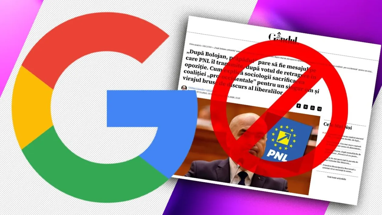 Gândul, prăbușit peste noapte de Google. Presa critică este blocată în România