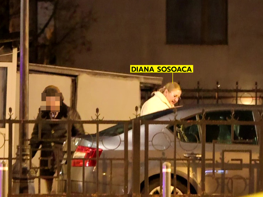 Diana Șoșoacă s-a urcat la volanul autoturismului 