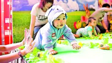 Cursa de-a busilea pentru bebelusi