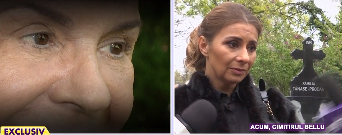 Anamaria Prodan, în lacrimi la mormântul mamei sale. Primele declarații după slujba de comemorare