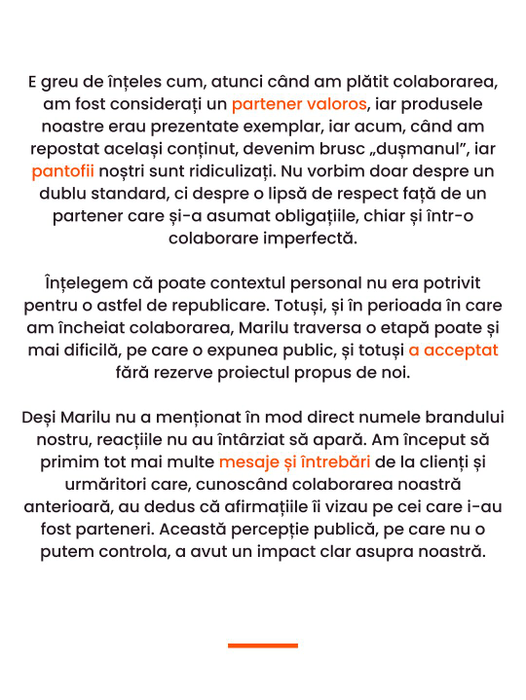 Marilu, acuzații grave la adresa unui brand românesc! Cum ar profita de imaginea ei, în plin scandal + Dreptul la replică