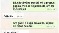 BANC | Săptămâna trecută mi-a propus gagică-mea să ne jucăm de-a v-ați ascunselea